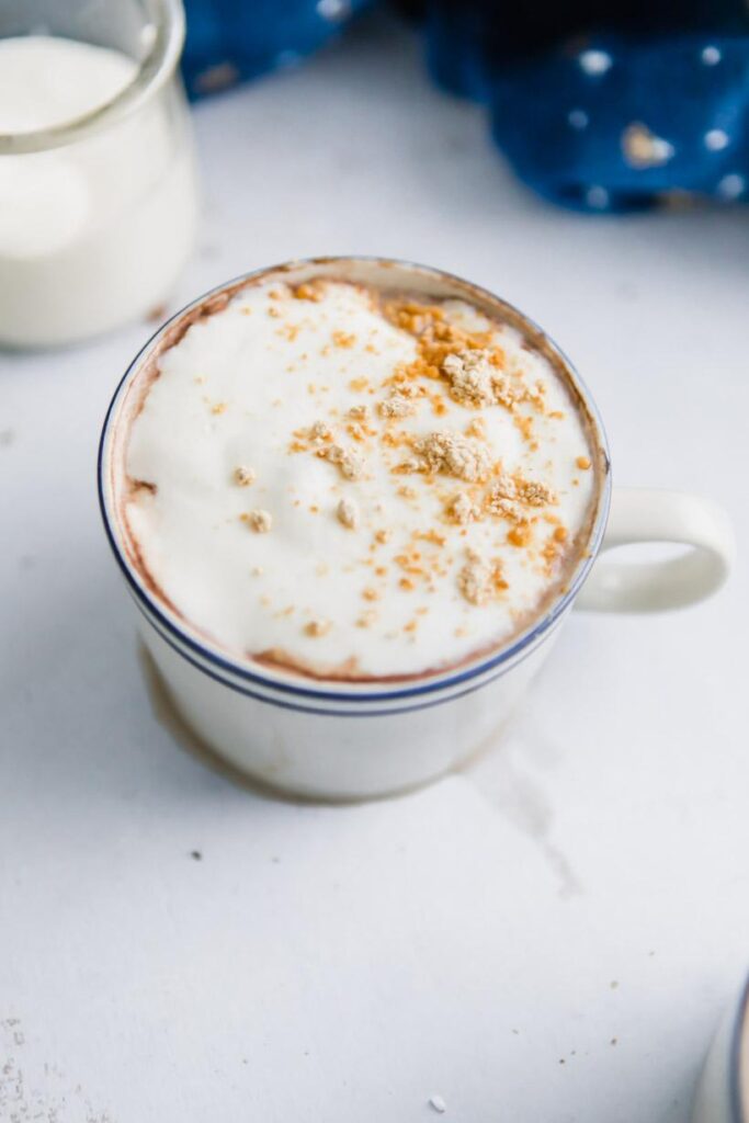 the best hot chocolate toppings peppermint and peanut butter powder